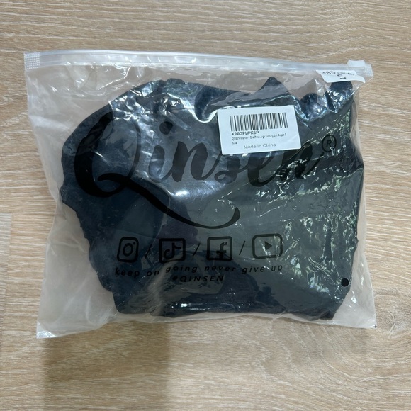 Women’s Small Black One Piece Swimsuit Tie Straps Elastic Belt Moderate Coverage - Picture 5 of 5